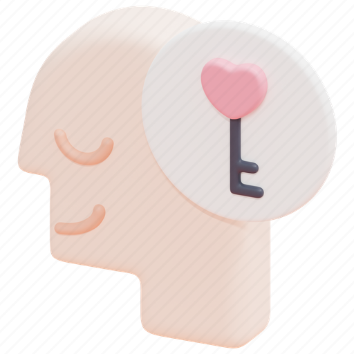 Open, mind, emotion, psychology, thinking, head, 3d 3D illustration - Download on Iconfinder