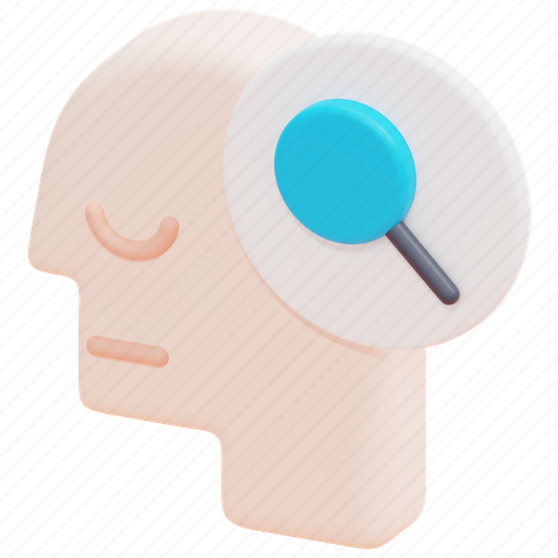 Psychology, discipline, complex, mind, thinking, emotion, head 3D illustration - Download on Iconfinder