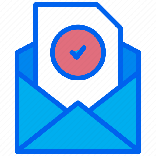 Approved, check, document, email, verified icon - Download on Iconfinder