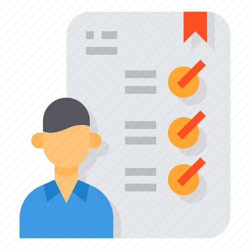 Checklist, document, human, resource, skills, worker icon - Download on Iconfinder