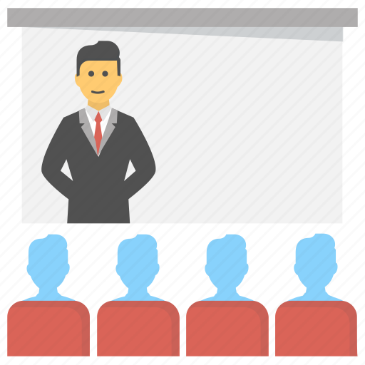 Conference hall, movie hall, presentation, theater, viewing room icon - Download on Iconfinder
