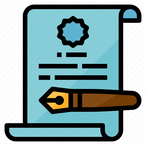 Contract, document, employment, sign icon - Download on Iconfinder