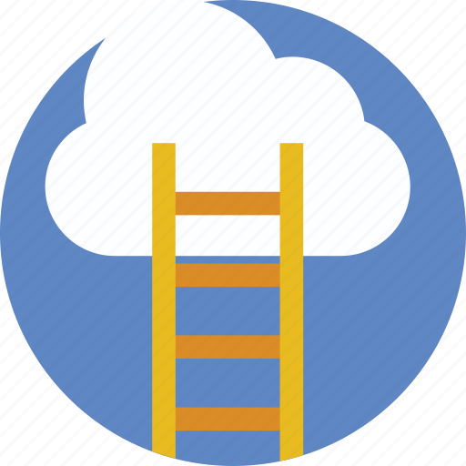 Clouds, ladder, opportunity, success, vision icon - Download on Iconfinder