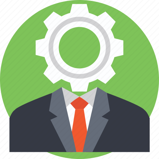 Brainstorming, businessman, cog, manager, thinking icon - Download on Iconfinder