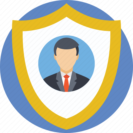 Badge, employee card, employee insurance, protection, shield icon - Download on Iconfinder