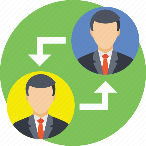 Interchange, replacing employee, staff replacing, staff switching, substitute icon - Download on Iconfinder