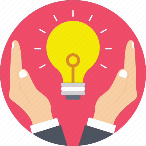 Bright, creativity, hands, idea, light bulb icon - Download on Iconfinder