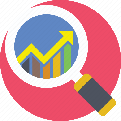 Analysis, analytics, audit, inspection, magnifying glass icon - Download on Iconfinder