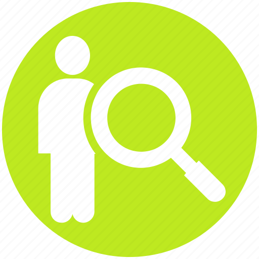 Human, magnifier, people, resource, resources, search, user icon - Download on Iconfinder