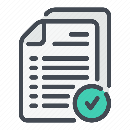 Accept, doc, document, done, offer, report, tick icon - Download on Iconfinder