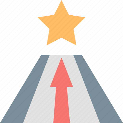 Career, arrow, path, promotion, star, success, way icon - Download on Iconfinder