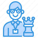 avatar, businessman, chess, man, worker, working