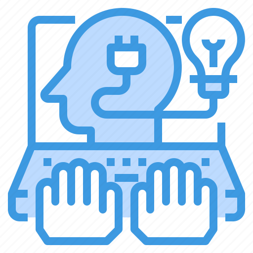 Creative, hand, human, laptop, mind, resource icon - Download on Iconfinder