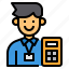 accounting, businessman, calculator, occupation, worker 