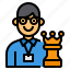 avatar, businessman, chess, man, worker, working 