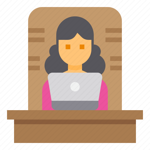 Boss, business, human, laptop, manager, resource, woman icon - Download on Iconfinder