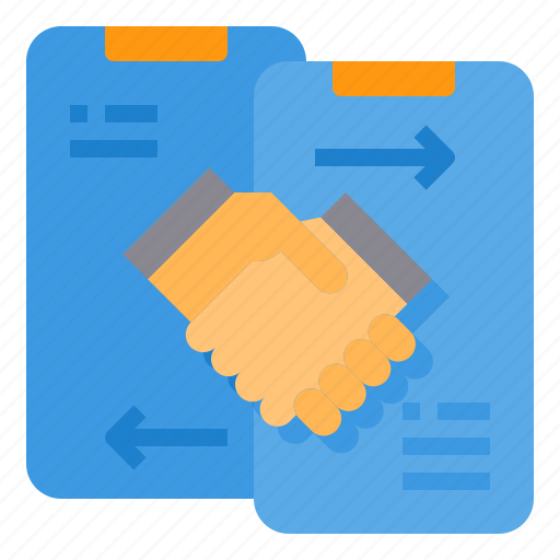 Agreement, deal, handshake, mobile, phone, smartphone icon - Download on Iconfinder
