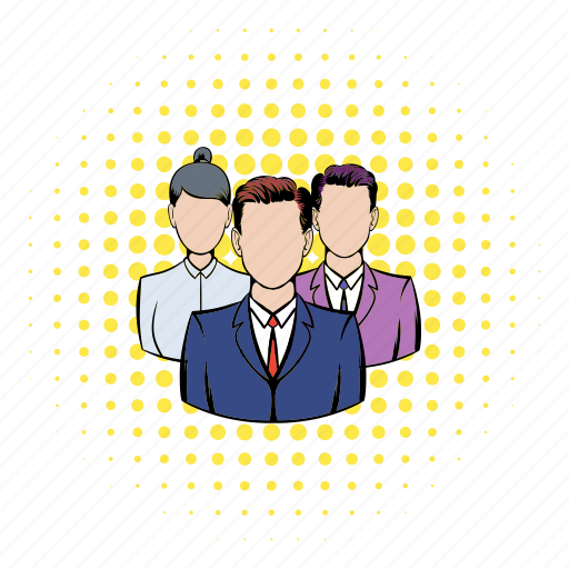 Businessman, comics, consultant, people, person, team, teamwork icon - Download on Iconfinder