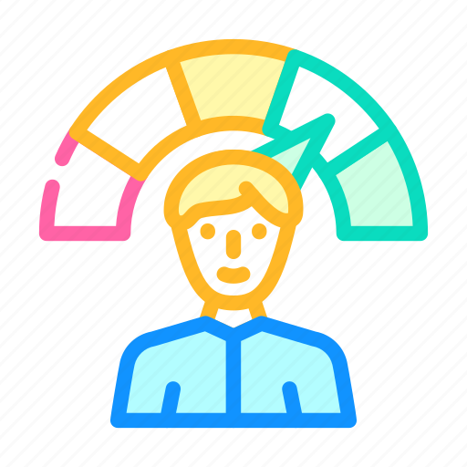 Positive, employee, level, human, resources, hr icon - Download on Iconfinder