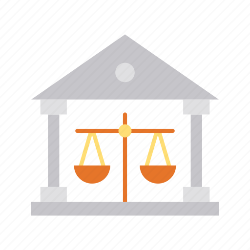 Courthouse, court of law, judiciary, justice center, trial location, place of judgment, law enforcement icon - Download on Iconfinder