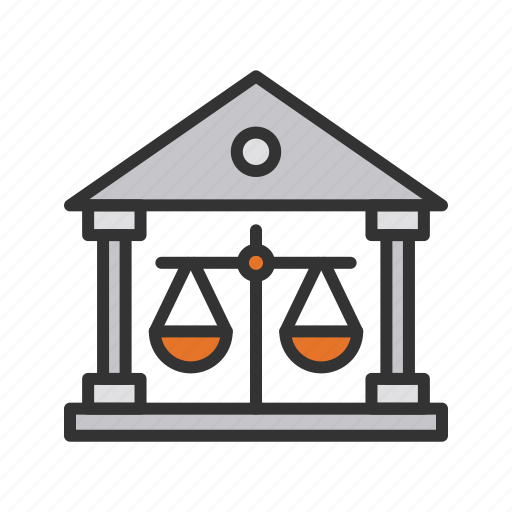 Courthouse, court of law, judiciary, justice center, trial location, place of judgment, law enforcement icon - Download on Iconfinder