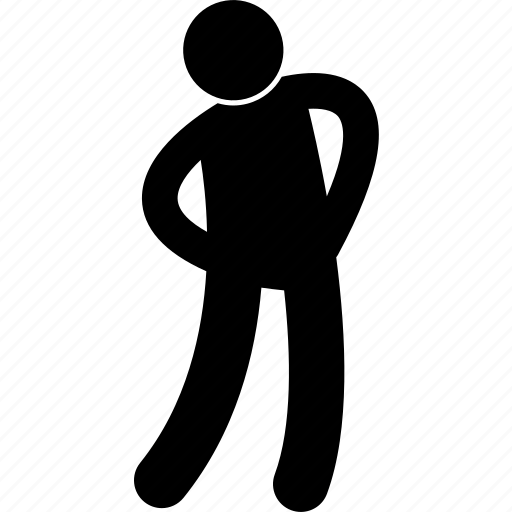 Man, standing, waist, posture, human icon - Download on Iconfinder
