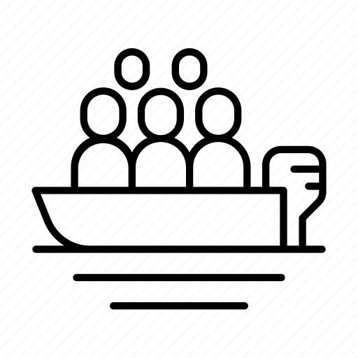 Business, human trafficking, boat, migrant workers, illegal icon - Download on Iconfinder