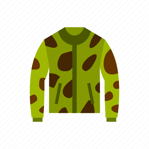 Camouflage, cloth, fashion, front, jacket, sleeve, template icon - Download on Iconfinder