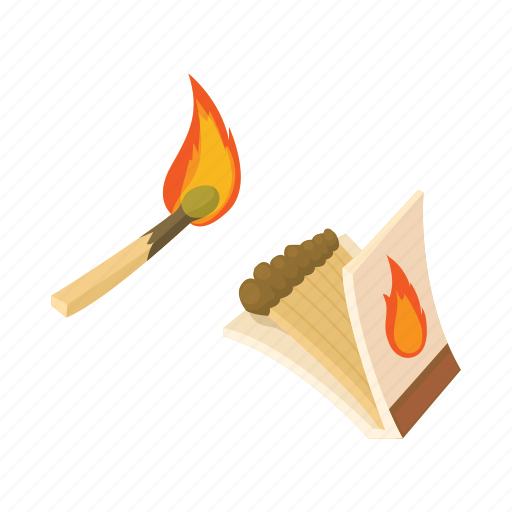 Box, burning, cartoon, fire, flame, match, matchbox icon - Download on Iconfinder