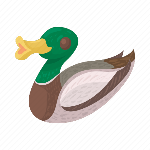 Animal, bird, cartoon, duck, feather, wild, wing icon - Download on Iconfinder