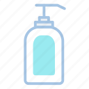 bottole, hygiene, shampoo, soap, washing