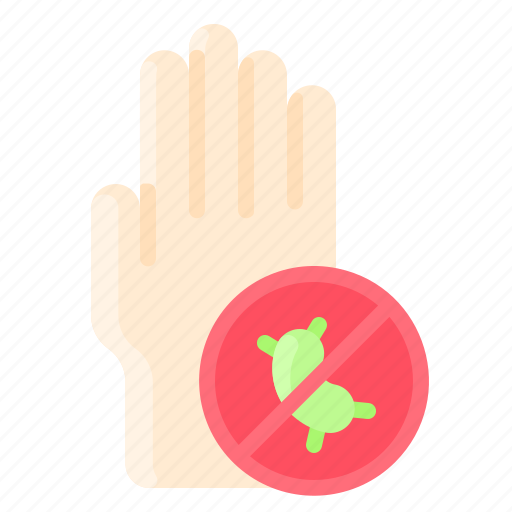 Bacteria, clean, hand, health, hygiene, protection icon - Download on Iconfinder