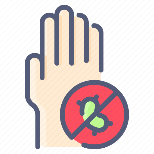 Bacteria, clean, hand, health, hygiene, protection icon - Download on Iconfinder