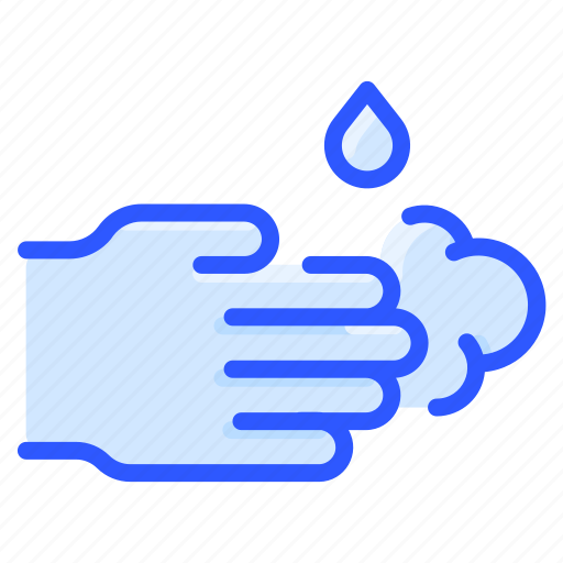 Clean, foam, hand, liquid, soap, washing, water icon - Download on Iconfinder
