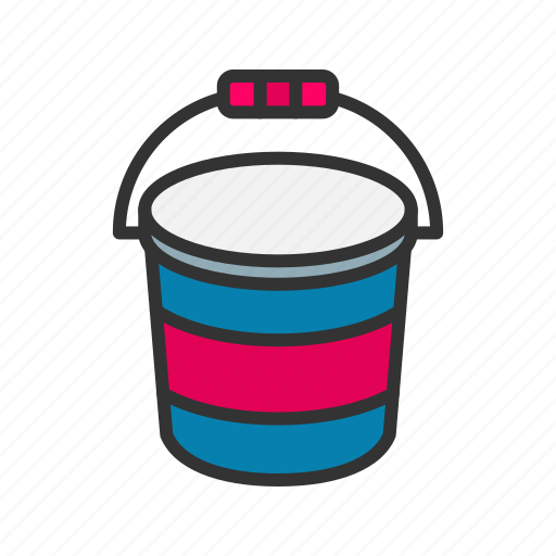 Bucket, water, dettol, cleaning, moop, household, everyday icon - Download on Iconfinder