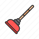 plunger, bathroom, cleaner, cleaning, hygiene, everyday, care, household