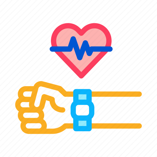 Bracelet, fitness, heartbeat, measuring, research, treatment, watch icon - Download on Iconfinder