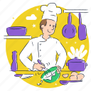 chef, kitchen, cooking, gastronomy, cook, food, restaurant 