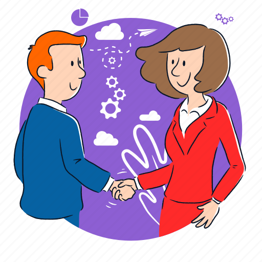 Handshake, agreement, business, partnership, marketing, salute, acceptance illustration - Download on Iconfinder