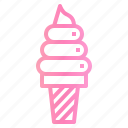 cone, dessort, ice cream, sweet