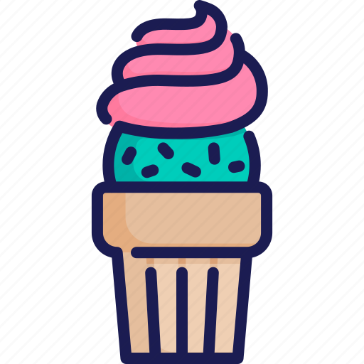 Creme, dessert, frozen, ice cream, scoop, summer, sweet icon - Download on Iconfinder