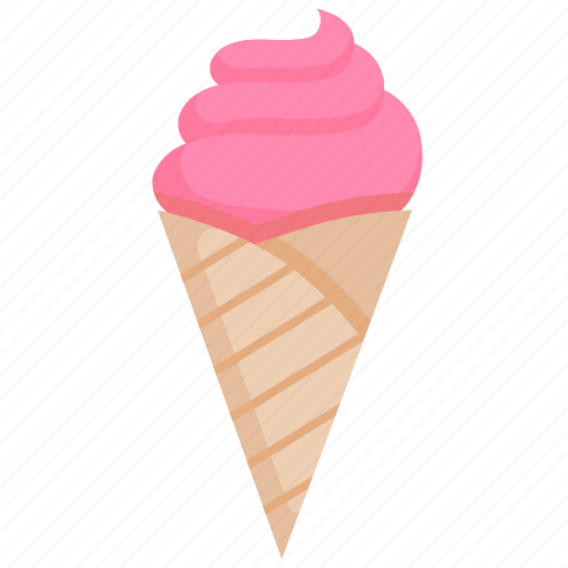 Cone, dessert, frozen, ice cream, scoop, summer, sweet icon - Download on Iconfinder