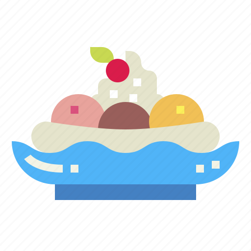 Banana, dessert, ice cream, split, sweet icon - Download on Iconfinder