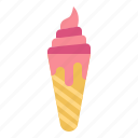 cone, dessert, ice cream, sweet