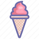cone, dessert, food, ice, ice cream, icecream