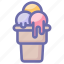 cone, cone icecream, dessert, food, ice, ice cream, icecream 