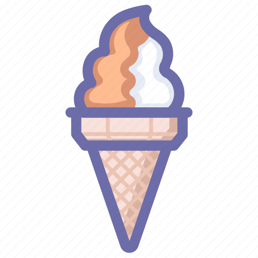 Cone, cone icecream, dessert, food, ice, ice cream, icecream icon - Download on Iconfinder
