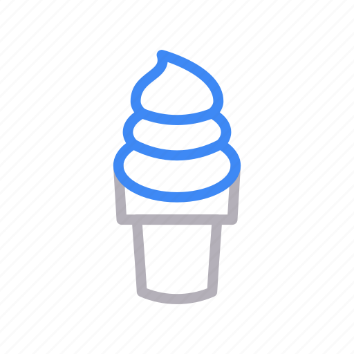 Cone, cream, ice, sweet, waffle icon - Download on Iconfinder