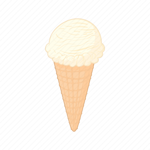 Cartoon, cold, cone, cream, dessert, ice, sweet icon - Download on Iconfinder