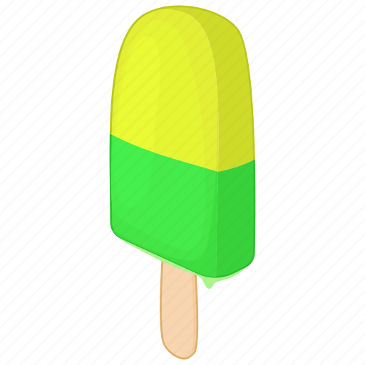 Cartoon, cream, dessert, fruit, ice, stick, sweet icon - Download on Iconfinder